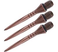 Unicorn Volute Swytch Converta Lot de 3 Pointes de fléchettes à Pointe en Acier avec revêtement en Titane Rouge 4 rainures 27 mm