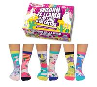 Unicorn vs Lama in The Land of Cactus Boîte de 6 chaussettes Oddsocks