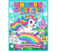 Unicorn Wonder Days Coloring Book: Super Fun, Cute and Easy Coloring Book for Kids Ages 4-8: The Ultimate Screen-Free Activity Book Packed with ... Skills , Perfect Gift for Boys and Girls!