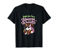 Unicorn Wrangler Lunettes de Soleil Cowboy Thumbs Up Graphic T-Shirt
