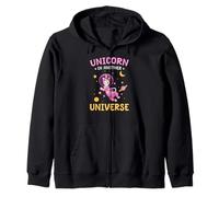 Unicorne D’Un Autre Univers Fantaisie Cosmique Animée Sweat à Capuche