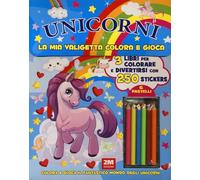 Unicorni. La mia valigetta colora e gioca. Con adesivi. Ediz. a colori. Con 6 pastelli