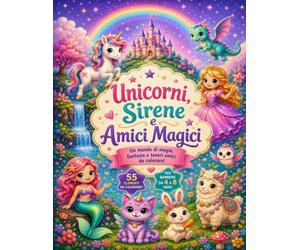 Unicorni, Sirene e Amici Magici: Un mondo di magia, fantasia e teneri amici da colorare!