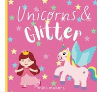 Unicorns and Glitter Colouring Book for Kids: Educational Colouring Pages for Preschool, Kindergarden with spelling ages 3-8