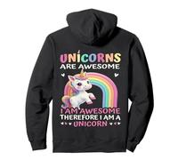 Unicorns are Awesome - Licornes Arc-en-Ciel Amusantes pour Filles Sweat à Capuche
