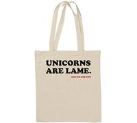 Unicorns are Lame Said No One Ever Sac fourre-tout en coton naturel Blanc