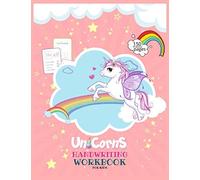 Unicorns Handwriting Workbook For Kids: Unicorn Handwriting Practice Paper Letter Tracing Workbook For Kids - Unicorn Letters Writing - Kindergarten Writing Paper - Printing Practice Handwriting Workb