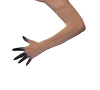 Unicorns Poop Second Skin Gants transparents à illusion de seconde peau sans couture avec couture supérieure élastique, au-dessus du coude, unisexe, couleur chair, beige/marron clair, taille unique