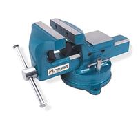 Étau d'établi à mors parallèles 150mm acier avec ouverture de 153mm et tube ø16mm MW Tools BAP150