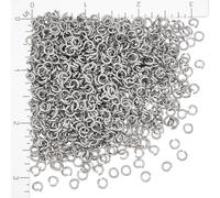 UNICRAFTALE 1000 pièce Anneaux de Saut Ouvert Acier Inoxydable 5mm Anneau de Jonction Connecteur Accessoires de Bijoux Anneaux Ronds Métal pour Fabrication de Bijoux Projets D'Artisanat de Colliers