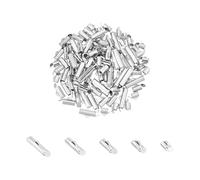 UNICRAFTALE 100pcs 5 Tailles Fermoir Coulissant pour Bracelet Tubes à Fermoirs Coulissants Acier Inoxydable Embouts de Curseur Tube d'extrémité à Sertir pour Fabrication de Bijoux de Boucles d'oreille