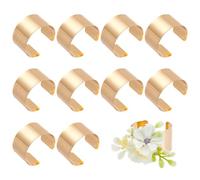UNICRAFTALE 10Pcs Golden Grooved Bangles For Women Punk Style Wide Band Open Cuff Bangle 2.36 Inch Adjustable Metal Wrist Cuff Wrap Bracelet For Wedding Bridal Party Prom 35mm Wide