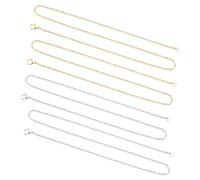 UNICRAFTALE 17.7 pouce Chaîne de Câble de Couleur en Acier Inoxydable Doré 20 pièces Chaînes de Câble en Acier Inoxydable Chaîne de Collier de 2 mm de Large avec Fermoirs à Griffes de Homard