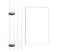 UNICRAFTALE 2 ensemble D'Outils pour Pâte Polymère Planche Acrylique avec Tiges de Pressage Rouleau à Pâtisserie Acrylique avec Anneaux D'Épaisseur Kit pour Bricolage de Pâte Polymère