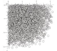 UNICRAFTALE 2000 pièce Anneaux de Saut Ouverts Acier Inoxydable 4mm Mini Anneau de Jonction Connecteurs Ronds Métal pour la Fabrication de Bijoux et la Réparation de Colliers