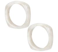 UNICRAFTALE 2pcs Bracelet Jonc Imitation Marbre Acrylique 6.8cm Style Rétro Bracelets Large et Géométrique Bracelet Tendance Coloré et Irrégulier Carré et Transparent pour Femme