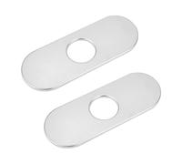 UNICRAFTALE 2pièces Couvercles de Trou D'Évier Acier Inoxydable Plaque de Pont Ovale 160x60.5x5.5mm pour Lavabo de Salle de Bain 3 à 1 couvercles D'Évier Plaques de Couverture de Cuisine Salle de Bain