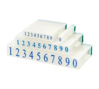 UNICRAFTALE 3 Ensembles de Chiffres 0 9 Tampon à Lettres Numériques 3 Tailles Ensemble de Combinaison Détachable en Plastique pour Création de Carte Étiquette Livre de Récits Artisanat Enseignement