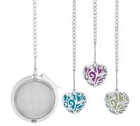 UNICRAFTALE 3 sets Infuseur à Thé en Vrac Acier Inoxydable Boule de Thé en Vrac Passoire à Thé en Maille avec Pendentifs en Cristal Strass et Pierre Lumineuse en Forme de Cœur pour Infuser le Thé