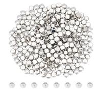 UNICRAFTALE 300 pièce Perles D'Espacement Cubiques 2.5mm Perles en Vrac Petites Perles Carrées Petites Perles Cubiques en Vrac pour la Fabrication de Bracelets de Colliers de Bijoux