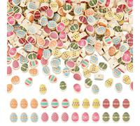 UNICRAFTALE 300pcs Perles de Pâles en Argile Polymère Imprimées à la Main de Couleurs Mixtes pour Fabrication de Bijoux DIY Bracelet Collier Accessoires Trou 1.6mm