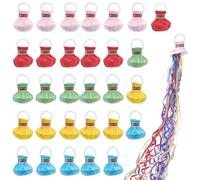 UNICRAFTALE 30Pack Rubans Colorés À Lancer Sans Désordre Pétards En Papier Poppers À Confettis Pour Fêtes Mariage Anniversaire Nouvel An Décorations Cadeaux