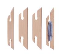 UNICRAFTALE 4 navette de Tissage en Bois Burlywood Aiguille à Crochet Métier à Tisser Artisanal Tricot Frivolité Outils pour Bricolage Pull Écharpe Tapisserie Tricot Artisanat 18x4.6x0.4cm