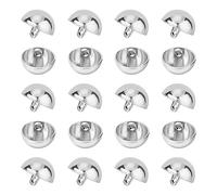 UNICRAFTALE 40 Pcs Boutons à Tige en Alliage 15 mm de Diamètre - Demi Ronde, Blazer, Capuchons de Perles en Métal, Demi Boule Dôme pour Coudre des Vêtements, Manteaux, Robe