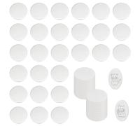 UNICRAFTALE 40 pièce D'Étiquette Vierge D'Estampage Acier Inoxydable 30mm Étiquettes Vierges Métal Épaisseur de Disque Rond Plat Estampage Vierge Montage D'Étiquette Gravure Estampage de Bijoux