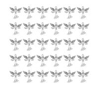UNICRAFTALE 50pcs Breloque Ange Tibétain Argent Antique Fée Ange Gardien Pendentif Vintage pour la Fabrication de Bijoux Collier Bracelet Boucles D'Oreilles Breloques de Noël