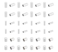 UNICRAFTALE 90 Pièces Embouts de Cordon en Acier Inoxydable - 3 Tailles 2~4mm pour Cuir, Fabrication de Bijoux, Bracelets et Colliers - Terminateurs de Cône