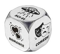 UNICRAFTALE Anniversaire Jour Le Plus Doux Soirée en Amoureux Dés de Décision de Film Cadeaux 1 Ensemble Dés de Décision de Film Acier Inoxydable avec Boîte Cadeau Saint Valentin Mariage Anniversaire