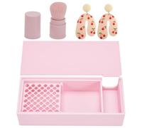 UNICRAFTALE Boîte À Outils En Plastique Rose Avec Tamis Et Brosse Pour Pâte Polymère 166x72x35mm Boîte De Stockage De Maïs Émouleur Non Collant Pour Emporte Pièces Bijoux Artisanat