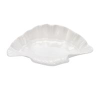 UNICRAFTALE Bol Décoratif en Céramique Coquillage Blanc Plateau à Bijoux Porte Bagues Porte Clés pour Boucles D'Oreilles Colliers Bibelots pour la Maison la Plage le Rangement