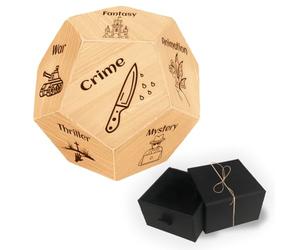 UNICRAFTALE Cadeaux Anniversaire Dés de Soirée en Amoureux Idées Cadeaux pour Couples Jeux de Dés de Décision en Bois de Genre de Film Cadeau Amusant pour Hommes Femme Couple Anniversaire Noël