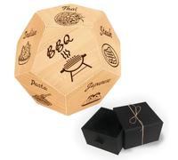 UNICRAFTALE Dés de Décision Alimentaire Date Diverses Cuisines Tamis de Décision en Bois Dés de Nuit Cadeaux pour Lui Elle Dés de Décision de Dîner pour Femmes Hommes Petite Amie Petit Ami Couple