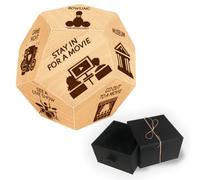 UNICRAFTALE Dés de Décision en Bois Cadeaux pour un Anniversaire pour Activités de Divertissement Cadeaux de Mariage Idées Amusantes pour un Rendez Vous Galant Dés avec Pochettes en Velour pour Couple
