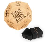 UNICRAFTALE Dés de Soirée en Bois pour Tâches Ménagères Idées Cadeaux pour Couples Dés de Décision avec Pochettes en Velours pour Lui et Elle Cadeaux d'anniversaire pour Mari et Femme