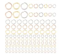 UNICRAFTALE Environ 450 pièces Anneau de Saut en Acier Inoxydable de Calibre 18/20/22 Couleur Mixte Connecteurs D'Anneau de Saut Ouvert Joints Toriques Anneau de Saut de Connecteur de 3 Tailles