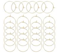 UNICRAFTALE Environ 50 pièces 304 boucles D'Oreilles en Or Hypoallergénique en Acier Inoxydable, Convient aux Femmes Crochets de Boucle D'Oreille Simples