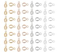 UNICRAFTALE Environ 80pcs 4 Couleurs 4mm Anneau Liens de Suspension 304 Liens de Suspension en Acier Inoxydable Dangle Liens Pendentif Bail Carriers Cintre Connecteur Anneau