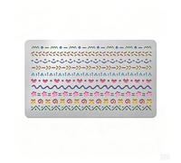 UNICRAFTALE Gabarit Métallique Réutilisable à Bordures Points et Lignes en Acier Inoxydable pour Pyrogravure, Découpe Bois, Symboles et Bordures pour Décoration DIY, Scrapbooking