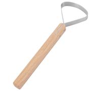 UNICRAFTALE Grattoir à Peaux Outil D'Écharnage pour Peaux Outil de Fabrication de Cuir Grattoir Acier avec Manche Bois Grattoir à Peau Tannage pour Taxidermie Dépeçage Manipulation de Fourrure