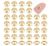 UNICRAFTALE Lot de 100 perles d'espacement en acier inoxydable - 5,5 mm - Rondes - Trou de 1,8 mm - Perles d'espacement - En métal lisse - Pour la fabrication de bracelets, colliers et bijoux