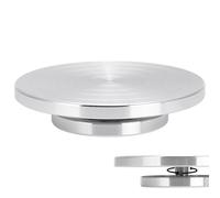 UNICRAFTALE Plateau Tournant en Céramique et Métal de 17.8cm Support Rotatif avec Roulements à Billes Accessoires de Décoration Argile Modélisme