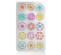 UNICRAFTALE Pochoirs En Métal Réutilisables Pour Pyrogravure Modèles Floraux Printemps En Acier Inoxydable Pour Décoration Sur Bois Scrapbooking DIY Et Décoration Murale