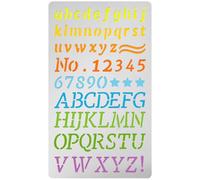 UNICRAFTALE Pochoirs Métal Lettres et Chiffres pour Loisirs Créatifs Pyrogravure Acier Inoxydable Réutilisables pour Peinture Alphabet Sculpture Marque Page Dessin Scrapbooking Décoration Murale