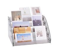 UNICRAFTALE Présentoir à Cartes de Vœux à 5 Niveau Présentoir à Café en Acrylique Présentoirs à Autocollant Portable Tour à Cupcakes Support pour Carte Postales pour Marque Pages Fournitures de Table