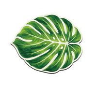 UNICRAFTALE Tapis De Bain À Feuilles Extraterrestres Antidérapant en Terre Diatomée pour Plancher De Salle De Bain Plantes Vertes D'Été Plush Séchage Rapide Lavable en Machine pour Douche 60x37cm