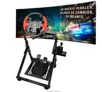 Unicview Support de volant Logitech G29 G920 G923 avec support boîte de vitesses, Thrustmaster T150 T300 TX T500 TH8A, PS4, PS5, Xbox Fanatec Clubsport, montage et pliage faciles (nouveau modèle)